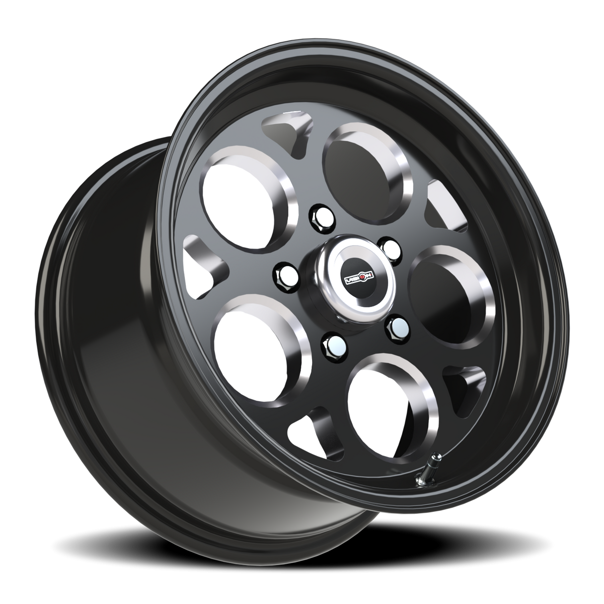 Vision Wheel 561 Gloss Black with Milled Windows 15x8 +27 5x120.65mm 83.1mm - Wheelwiz