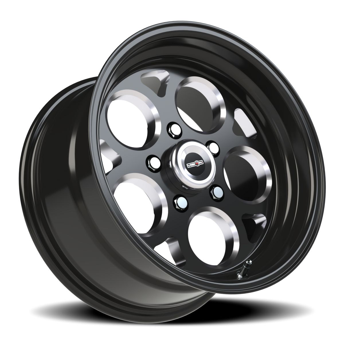 Vision Wheel 561 Gloss Black with Milled Windows 15x8 0 5x114.3mm 83.1mm - Wheelwiz
