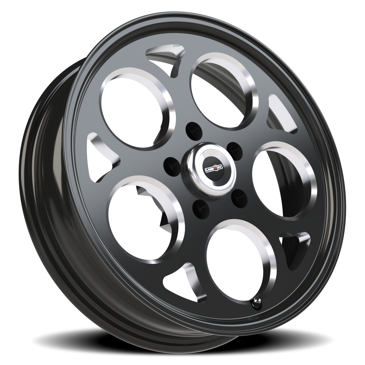Vision Wheel 561 Gloss Black with Milled Windows 17x4.5 -24 5x120.65mm 83.1mm - Wheelwiz