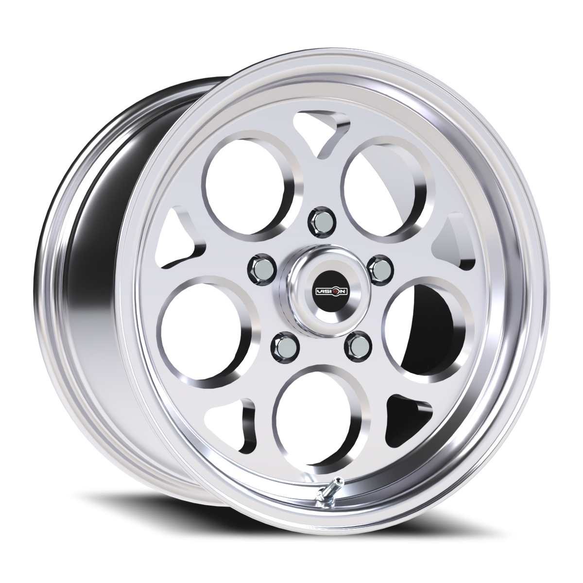 Vision Wheel 561 Polished 15x8 +27 5x120.65mm 83.1mm - Wheelwiz