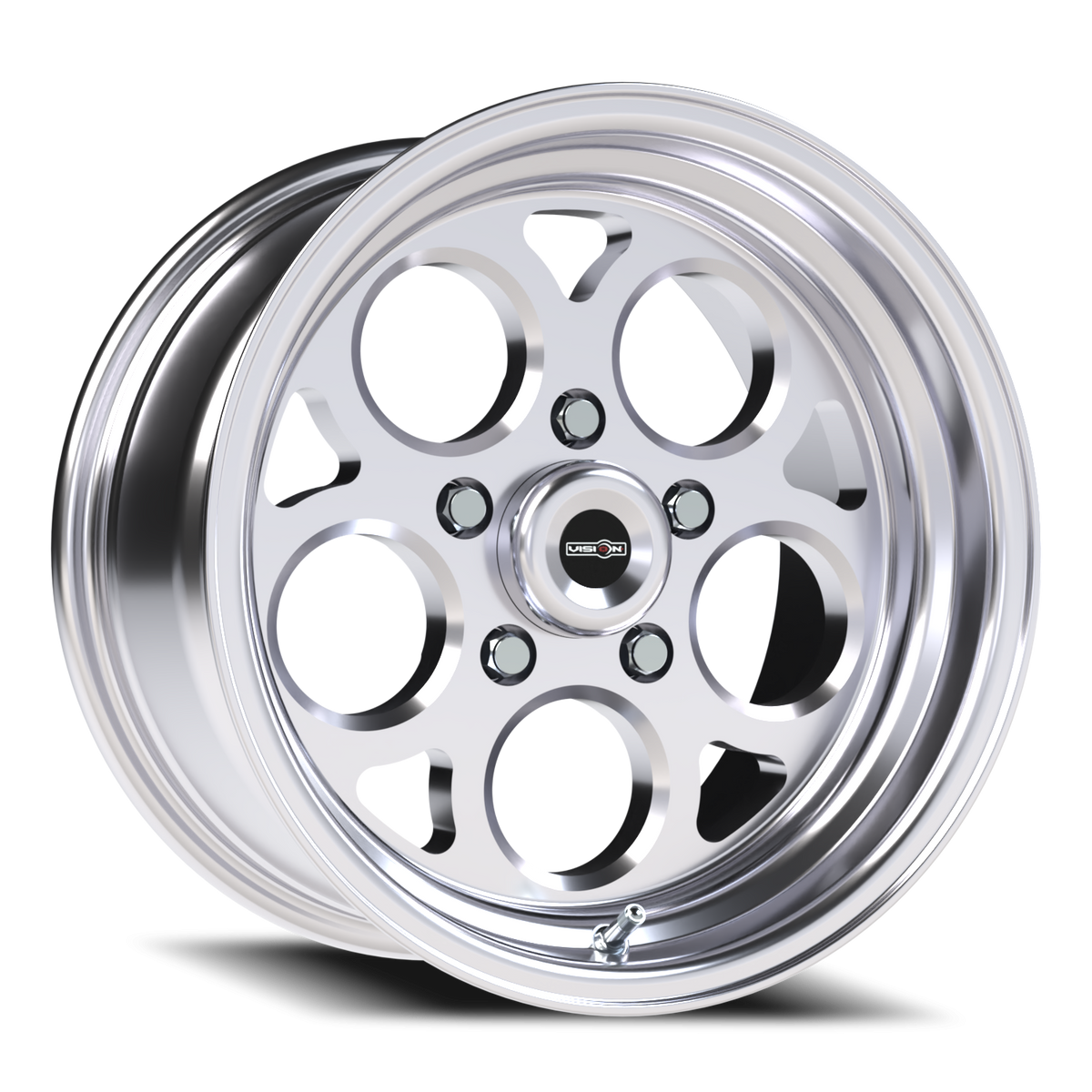 Vision Wheel 561 Polished 15x8 0 5x127mm 83.1mm - Wheelwiz