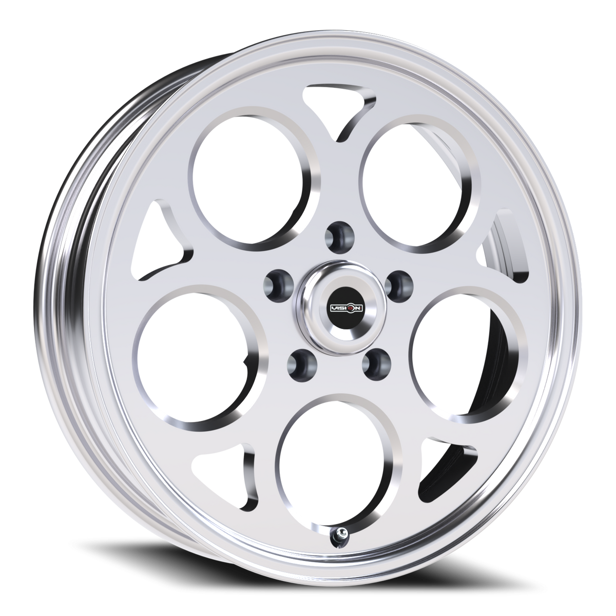 Vision Wheel 561 Polished 17x4.5 -24 5x114.3mm 83.1mm - Wheelwiz