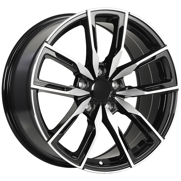 ART Replica REPLICA 157 Gloss Black - Machined Face 18x8.5 +35 5x120mm 72.6mm - WheelWiz