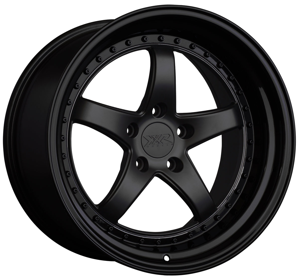 XXR Wheels 565 Flat Black / Gloss Black Lip 18x9.5 +38 5x114.3 73.1mm - Wheelwiz
