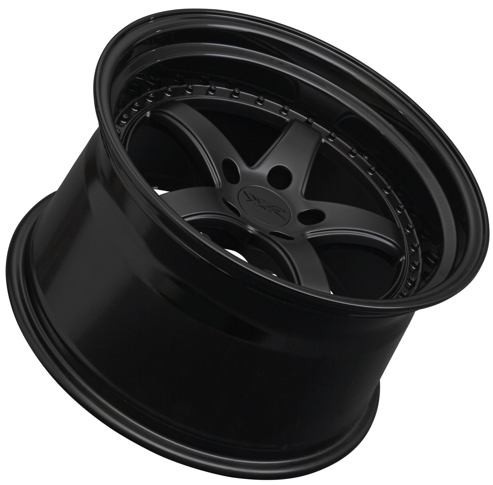 XXR Wheels 565 Flat Black / Gloss Black Lip 18x9.5 +38 5x112 73.1mm - Wheelwiz