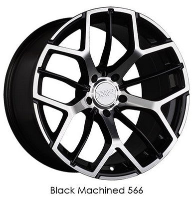 XXR Wheels XXR 566 Black / Machined 18x8.5 +35 5x114.3mm 73.1mm - Wheelwiz