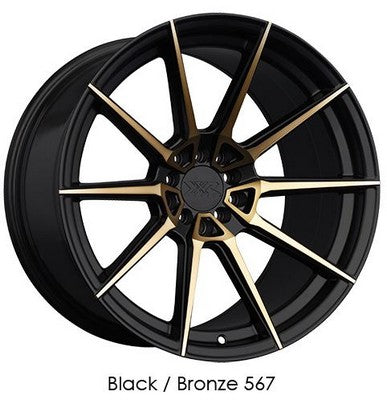 XXR Wheels XXR 567 Bronze 18x8.5 +20 5x100|5x114.3mm 73.1mm - Wheelwiz