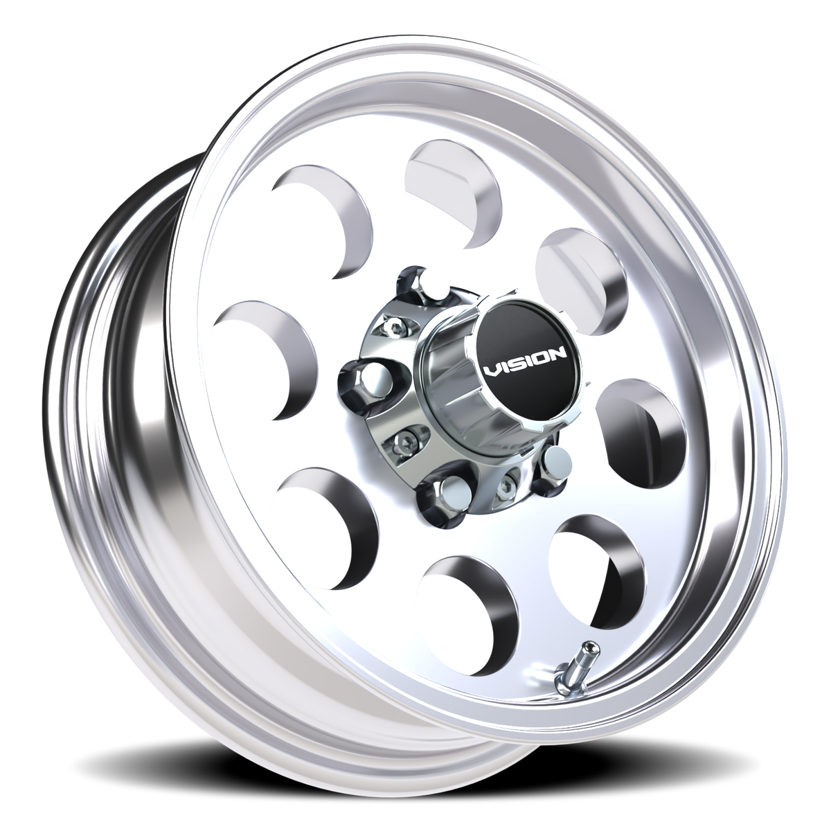 Vision Wheel 56VT Polished 13x4.5 0 5x114.3mm 83mm - Wheelwiz