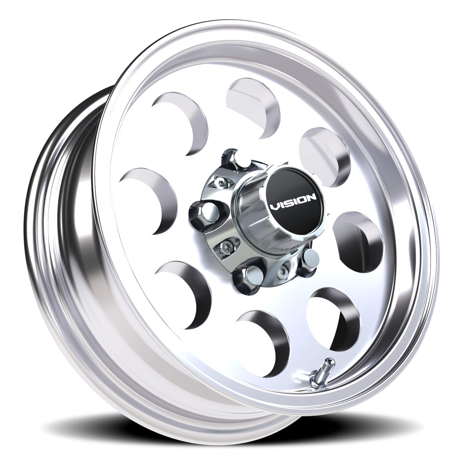 Vision Wheel 56VT Polished 13x4.5 0 5x114.3mm 83mm - Wheelwiz