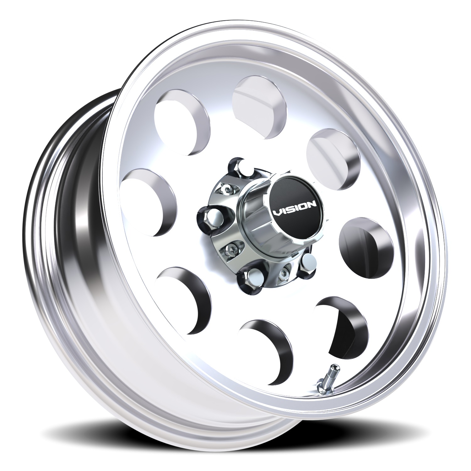 Vision Wheel 56VT Polished 14x5.5 0 5x114.3mm 83mm - Wheelwiz