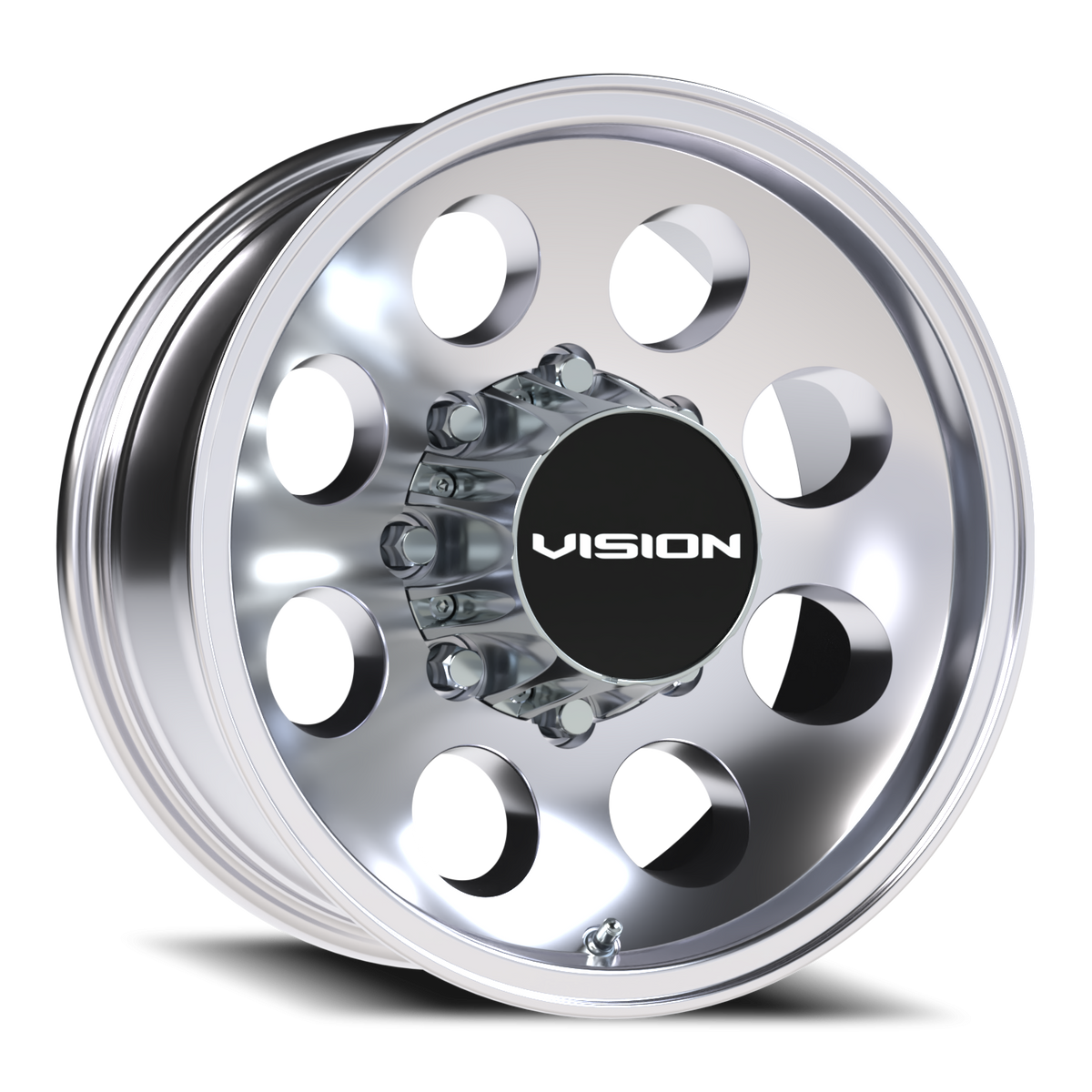 Vision Wheel 56VT Polished 16x7 -12 8x165.1mm 124.5mm - Wheelwiz