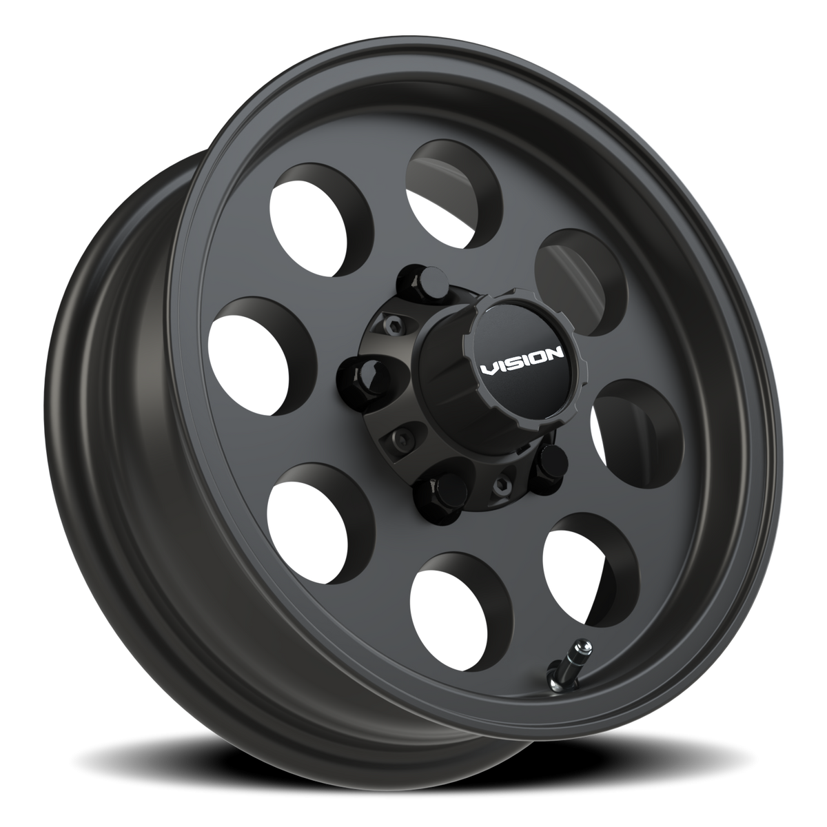 Vision Wheel 56VT Satin Black 13x4.5 0 5x114.3mm 83mm - Wheelwiz