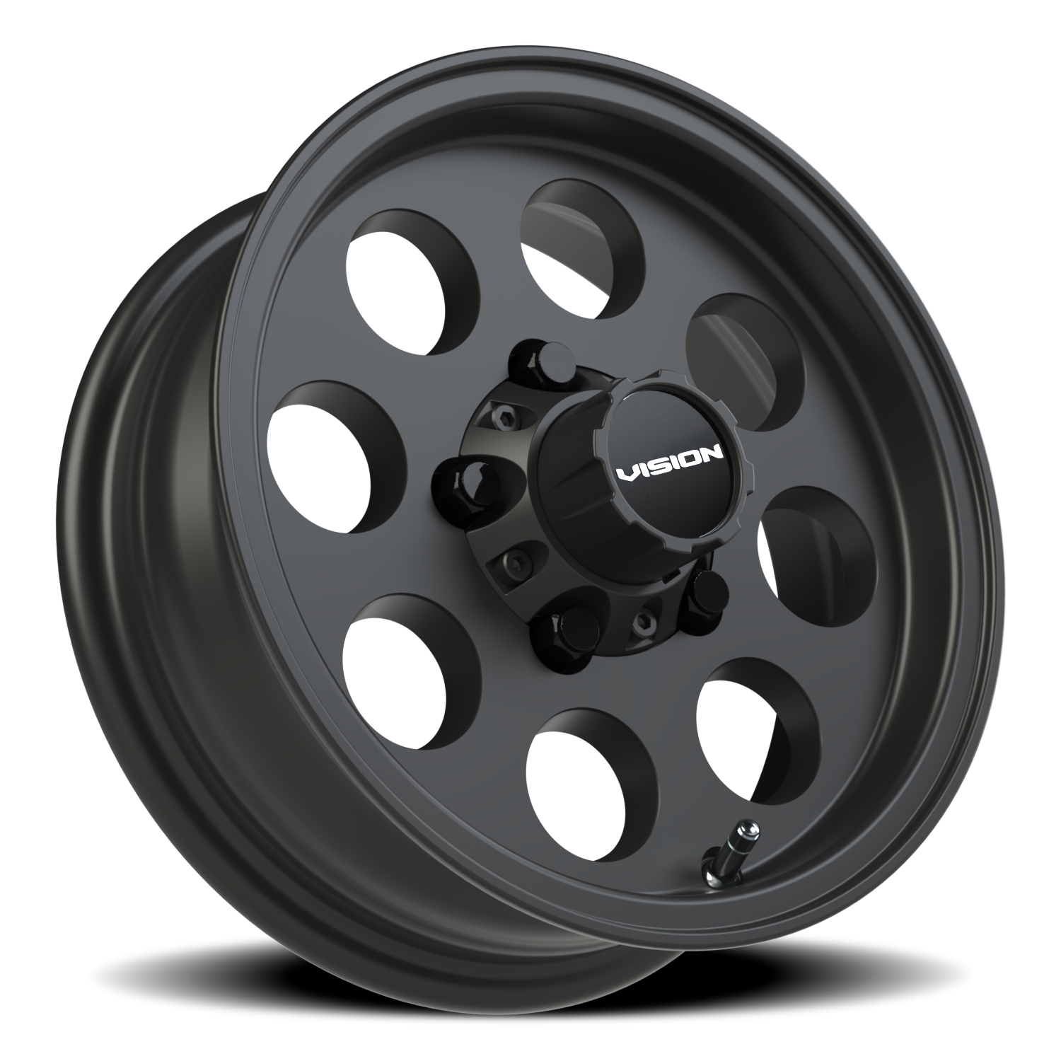 Vision Wheel 56VT Satin Black 13x4.5 0 5x114.3mm 83mm - Wheelwiz