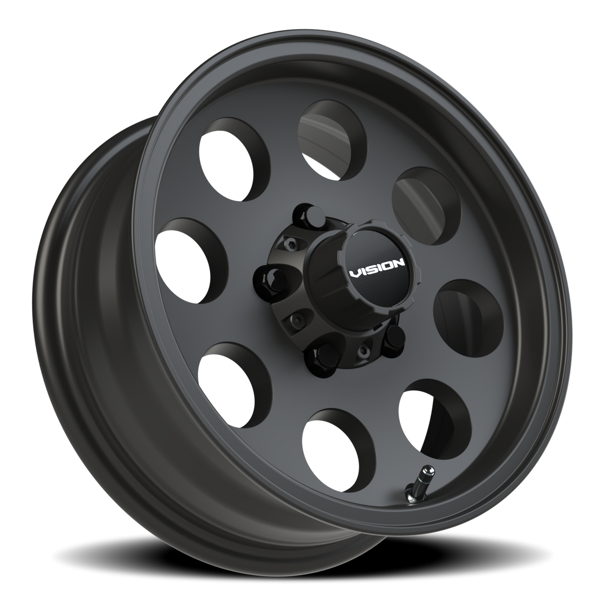 Vision Wheel 56VT Satin Black 14x5.5 0 5x114.3mm 83mm - Wheelwiz