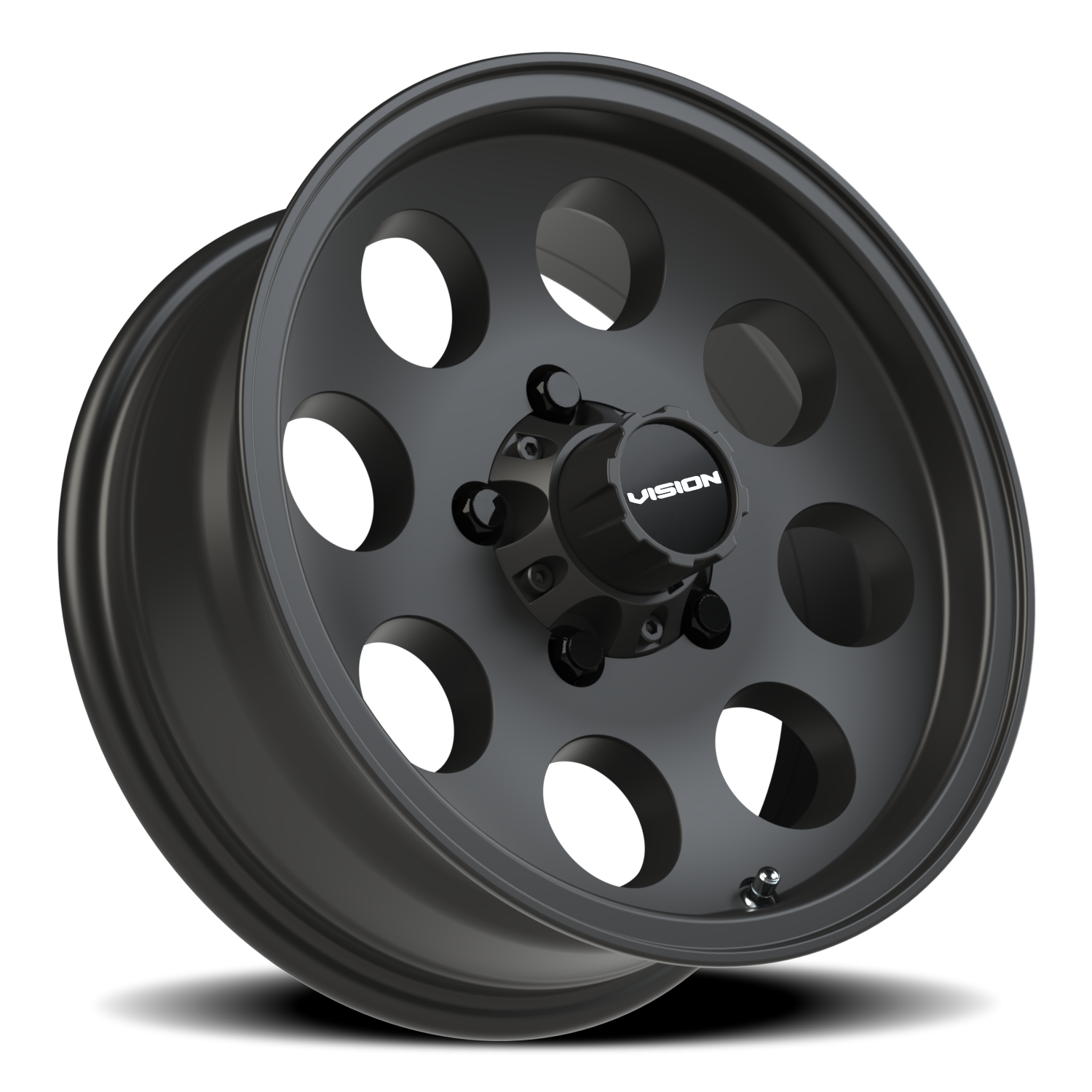 Vision Wheel 56VT Satin Black 15x6 0 5x114.3mm 83mm - Wheelwiz