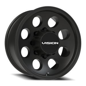 Vision Wheel 56VT Satin Black 16x7 -12 8x165.1mm 124.5mm - Wheelwiz
