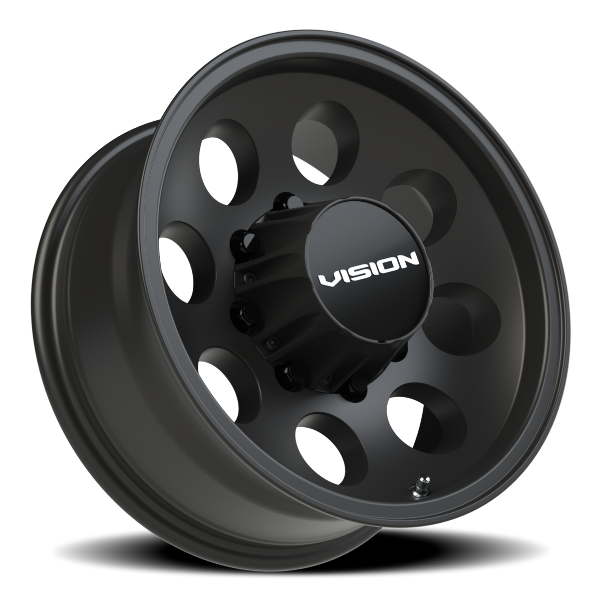 Vision Wheel 56VT Satin Black 16x7 -12 8x165.1mm 124.5mm - Wheelwiz