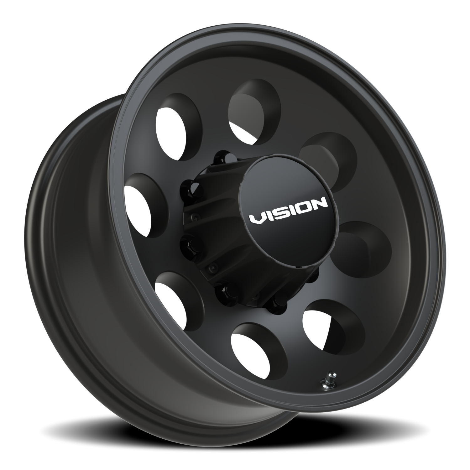 Vision Wheel 56VT Satin Black 16x7 -12 8x165.1mm 124.5mm - Wheelwiz