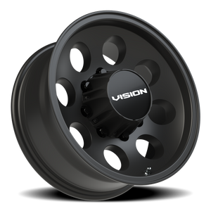 Vision Wheel 56VT Satin Black 16x7 -12 8x165.1mm 124.5mm - Wheelwiz