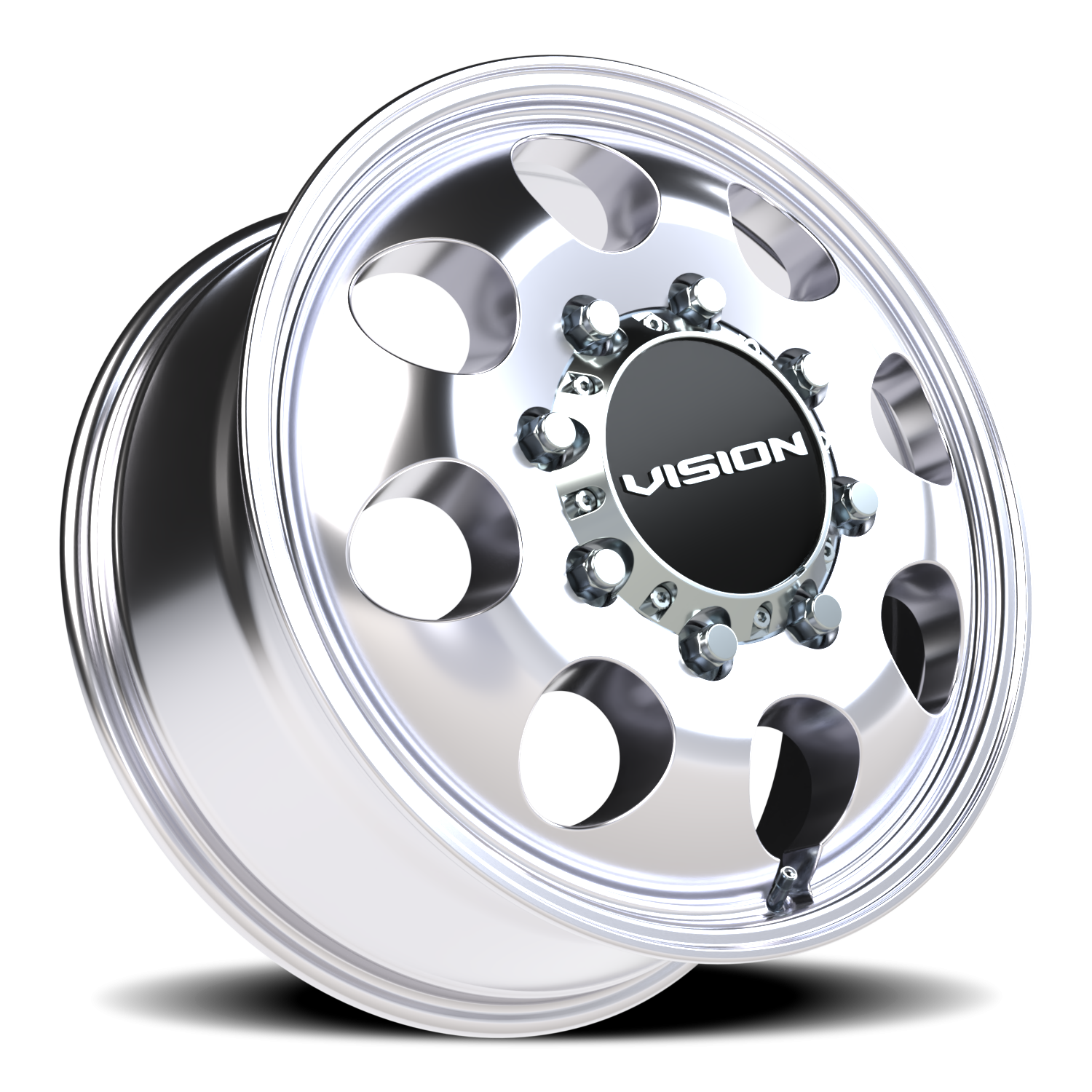 Vision Wheel 56 Polished 20x8.25 +115 8x210mm 154.2mm - Wheelwiz