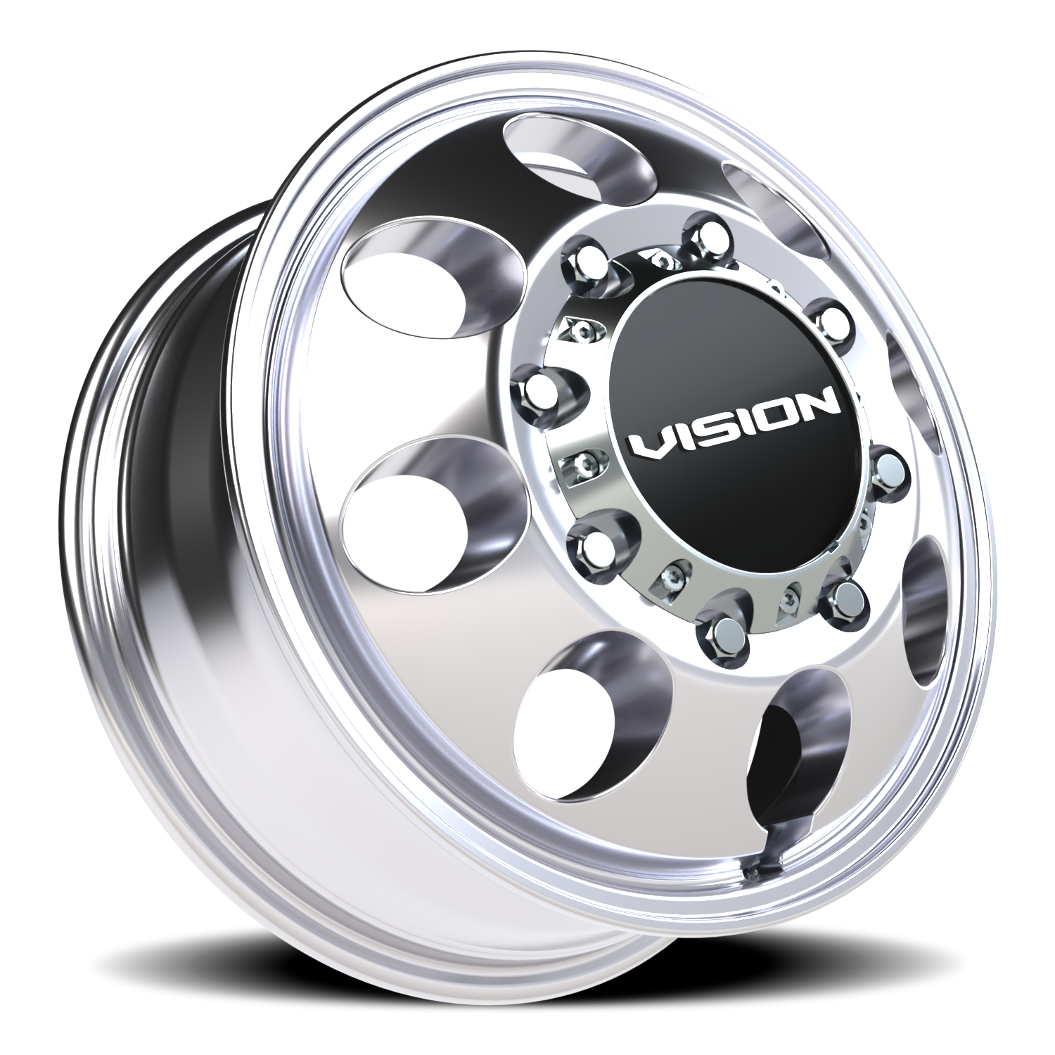 Vision Wheel 56 Polished 17x6.5 +121 8x210mm 154.2mm - Wheelwiz