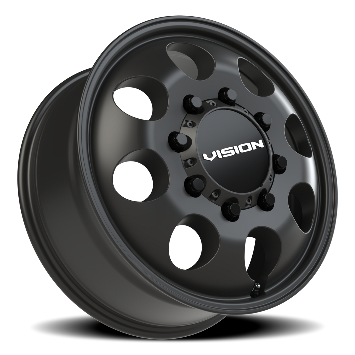 Vision Wheel 56 Satin Black 20x8.25 +115 8x210mm 154.2mm - Wheelwiz