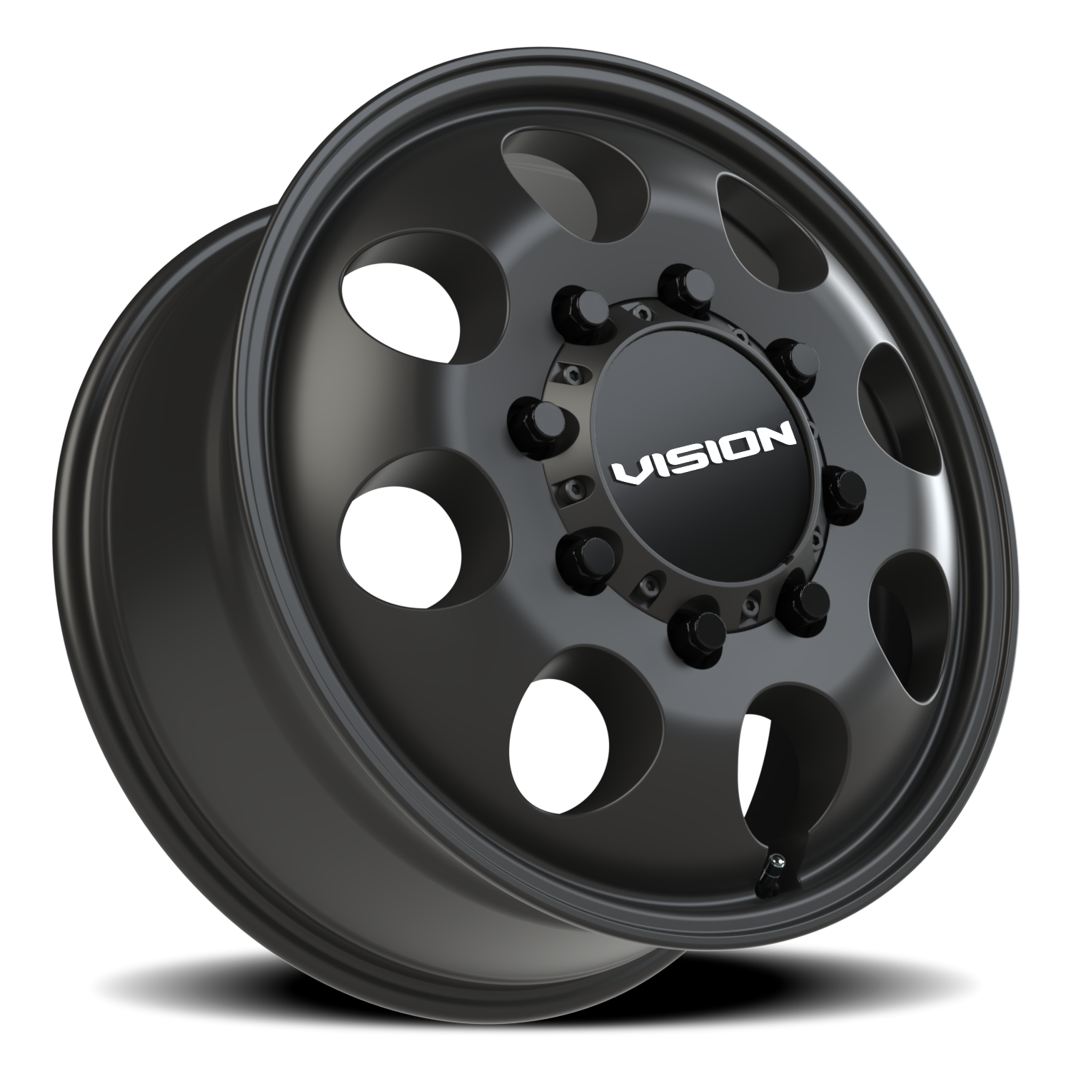 Vision Wheel 56 Satin Black 20x8.25 +115 8x165.1mm 121.4mm - Wheelwiz