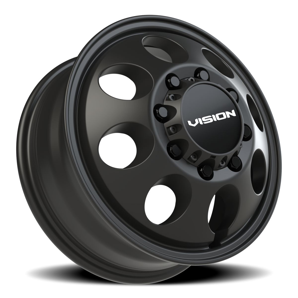Vision Wheel 56 Satin Black 16x6 +115 8x165.1mm 125.2mm - Wheelwiz