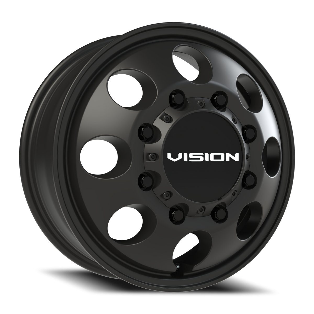 Vision Wheel 56 Satin Black 17x6.5 +121 8x170mm 125.2mm - Wheelwiz
