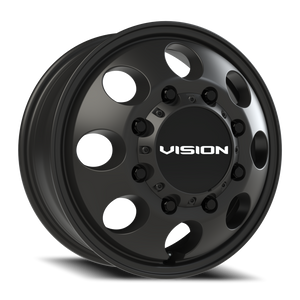Vision Wheel 56 Satin Black 17x6.5 +121 8x170mm 125.2mm - Wheelwiz