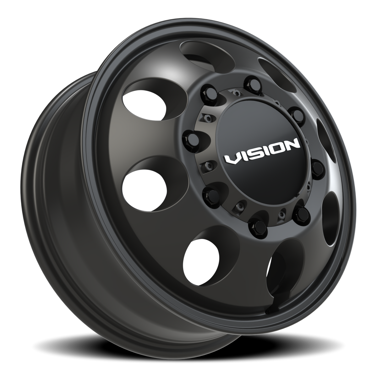 Vision Wheel 56 Satin Black 17x6.5 +121 8x170mm 125.2mm - Wheelwiz
