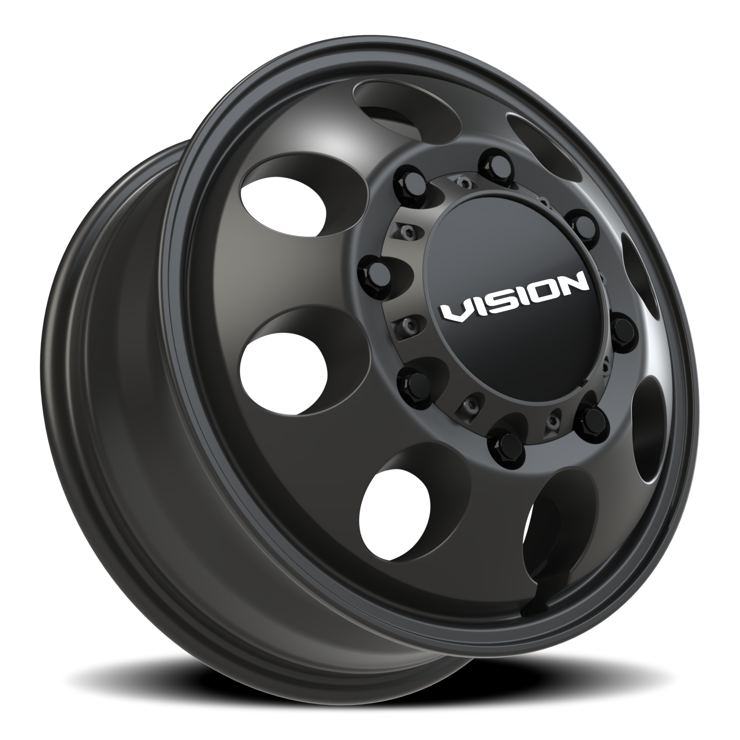 Vision Wheel 56 Satin Black 17x6.5 +121 8x200mm 145.5mm - Wheelwiz