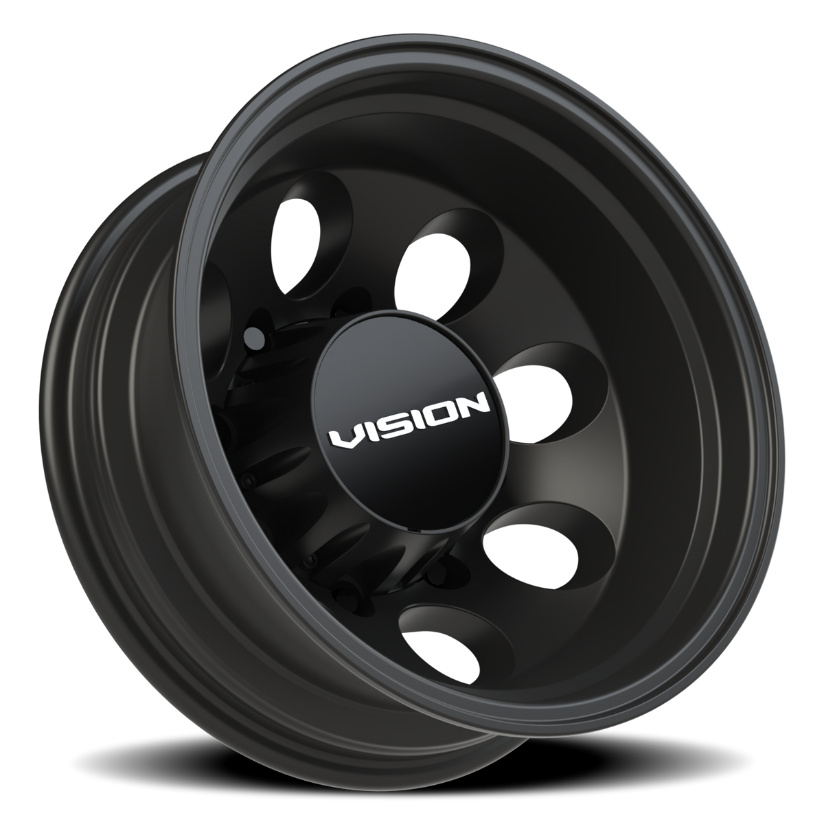 Vision Wheel 56 Satin Black 17x6.5 -143 8x210mm 154.2mm - Wheelwiz
