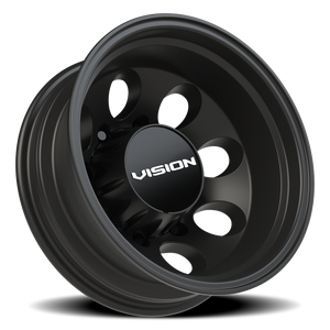 Vision Wheel 56 Satin Black 17x6.5 -143 8x210mm 154.2mm - Wheelwiz