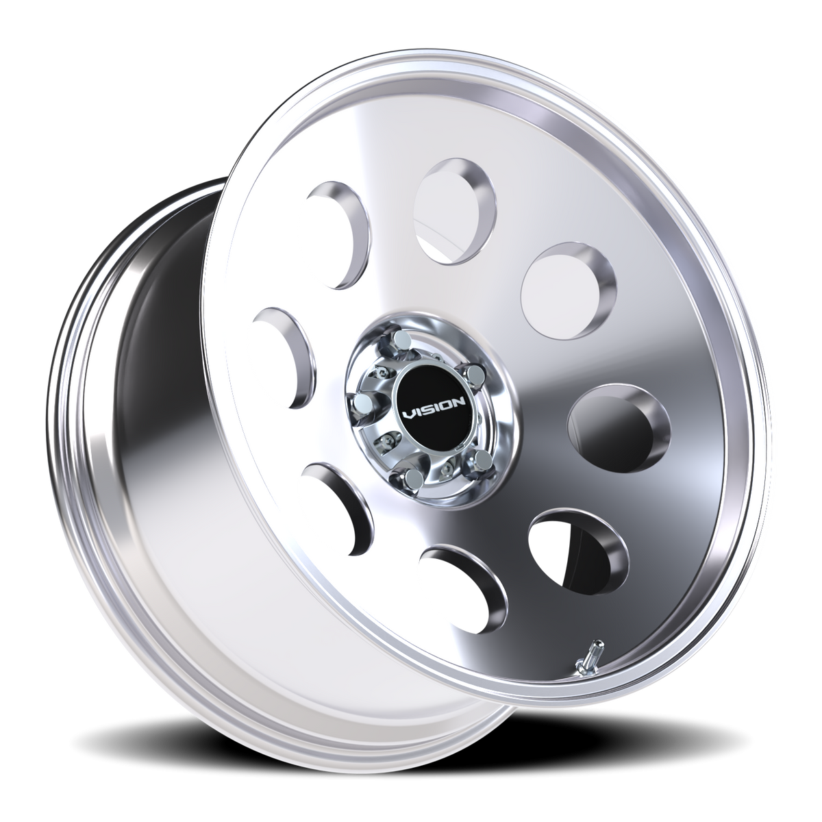 Vision Wheel 56 Polished 20x10 -25 5x127mm 78.1mm - Wheelwiz