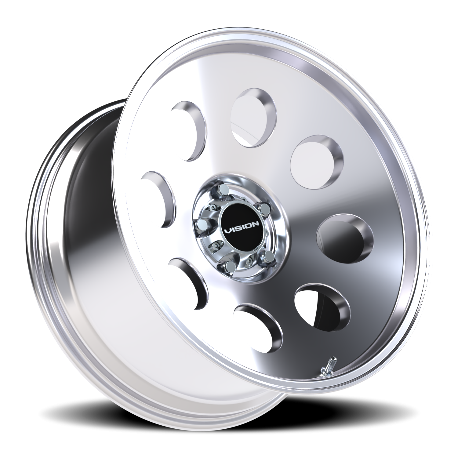 Vision Wheel 56 Polished 20x10 -25 5x127mm 78.1mm - Wheelwiz