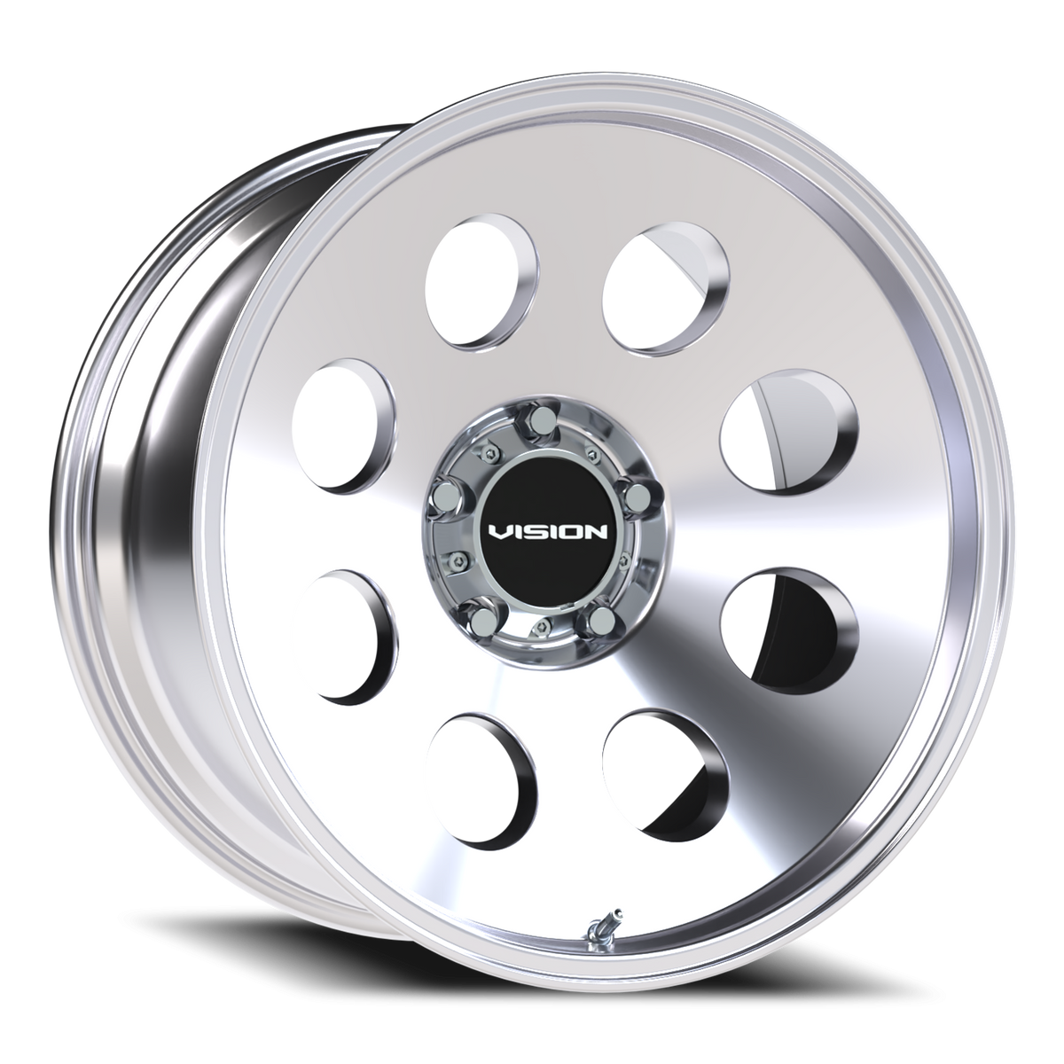 Vision Wheel 56 Polished 20x10 -25 5x139.7mm 108mm - Wheelwiz
