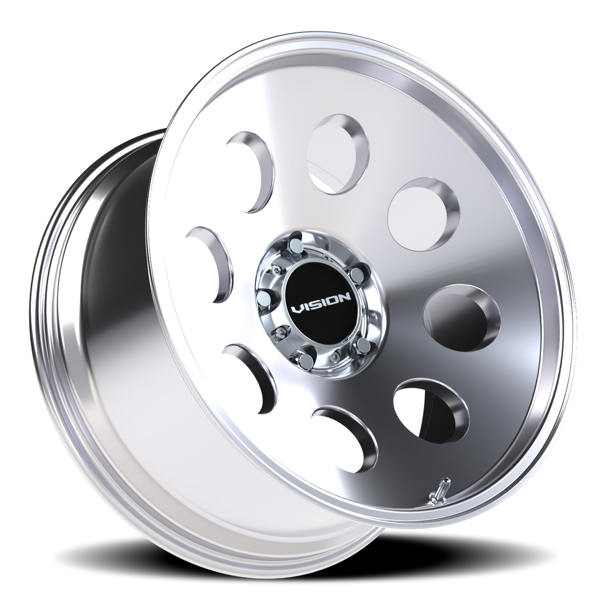 Vision Wheel 56 Polished 20x10 -25 5x139.7mm 108mm - Wheelwiz
