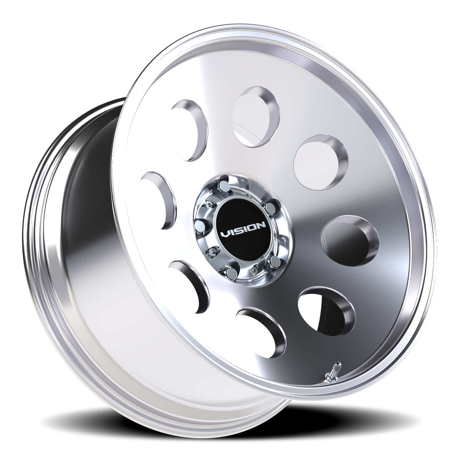 Vision Wheel 56 Polished 20x10 -25 5x139.7mm 108mm - Wheelwiz