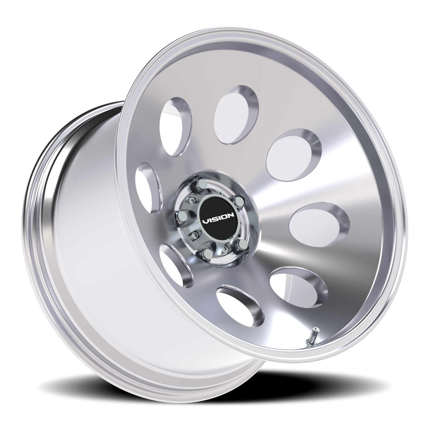 Vision Wheel 56 Polished 20x12 -44 5x127mm 78.1mm - Wheelwiz