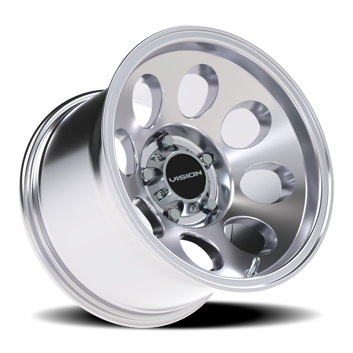 Vision Wheel 56 Polished 15x10 -25 5x127mm 83.1mm - Wheelwiz