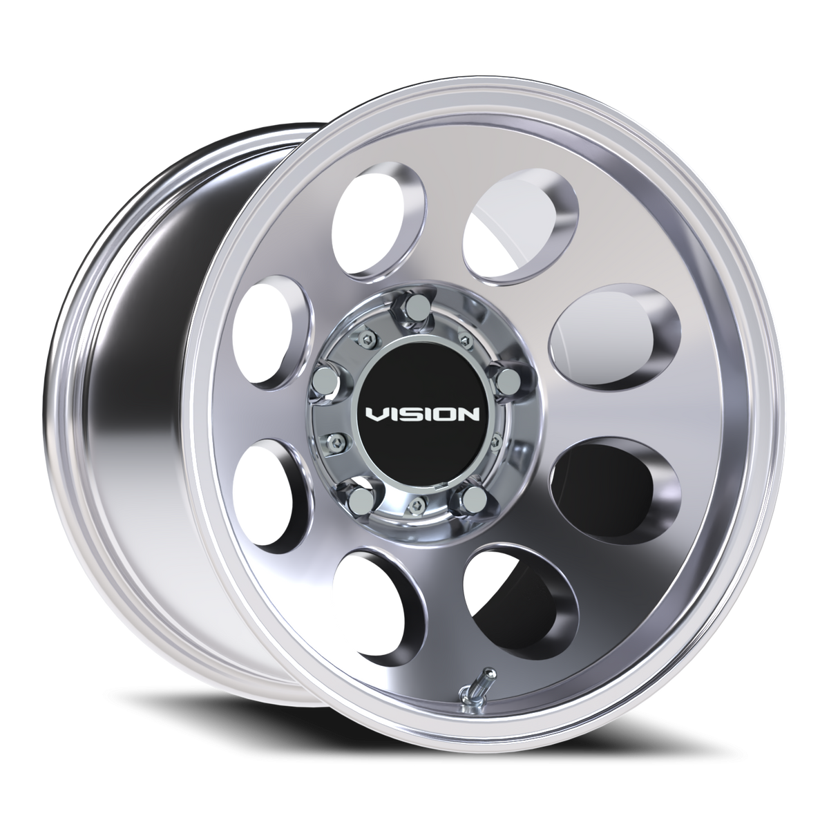 Vision Wheel 56 Polished 15x10 -25 5x139.7mm 110mm - Wheelwiz