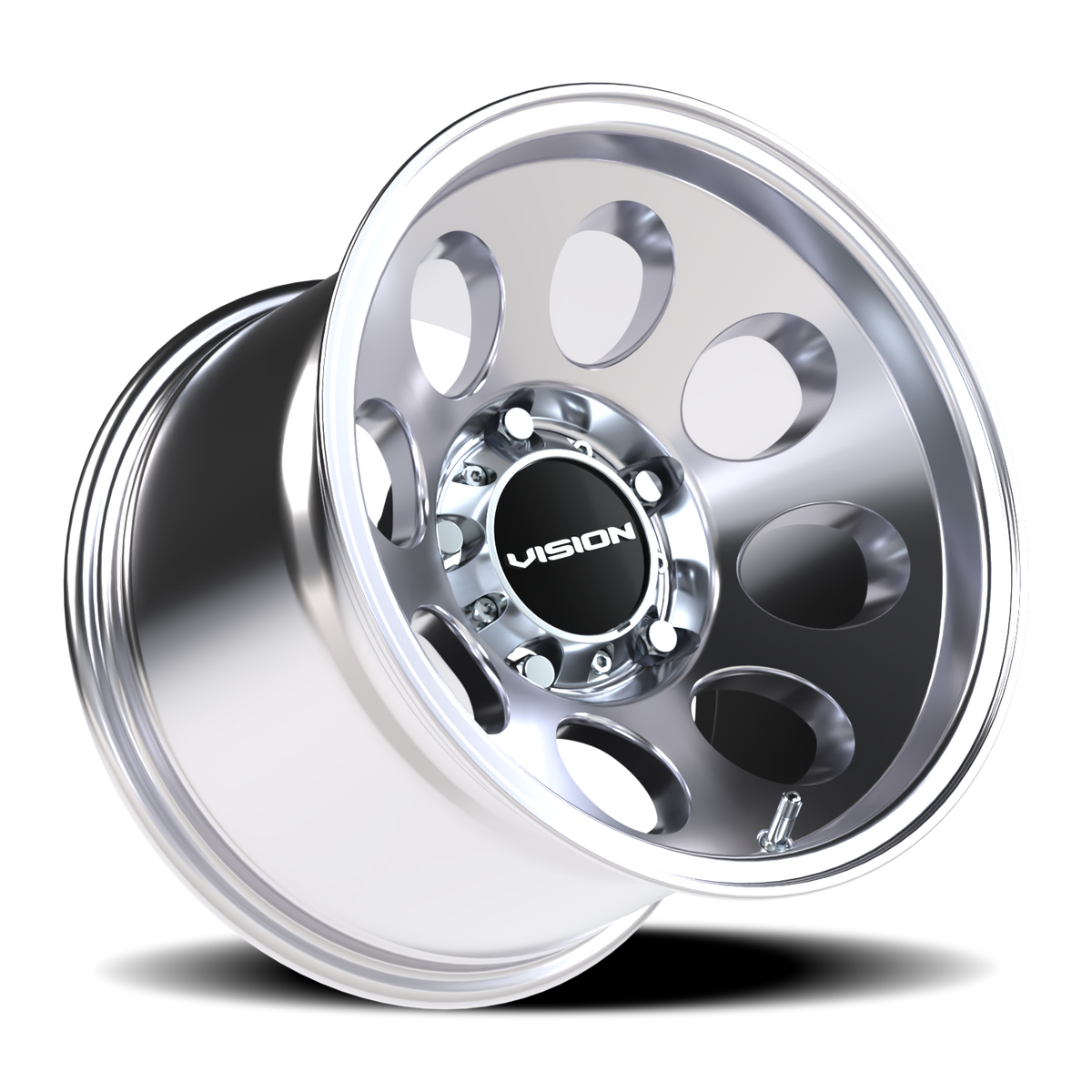 Vision Wheel 56 Polished 15x10 -25 5x139.7mm 110mm - Wheelwiz