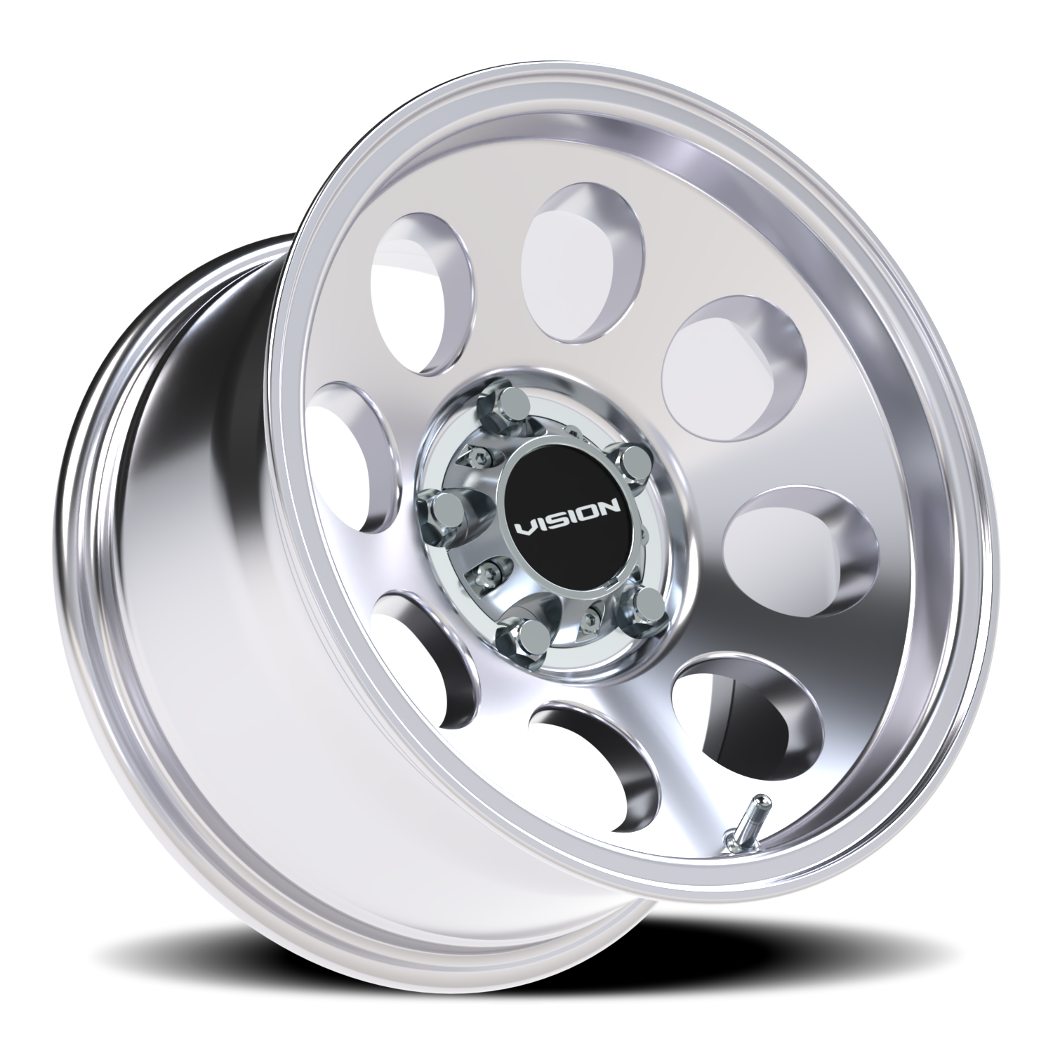 Vision Wheel 56 Polished 15x8 -19 5x120.65mm 73.1mm - Wheelwiz