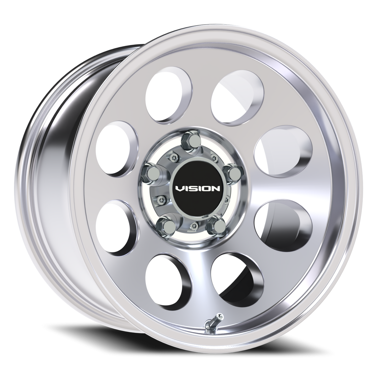 Vision Wheel 56 Polished 15x8 -19 5x127mm 83.1mm - Wheelwiz