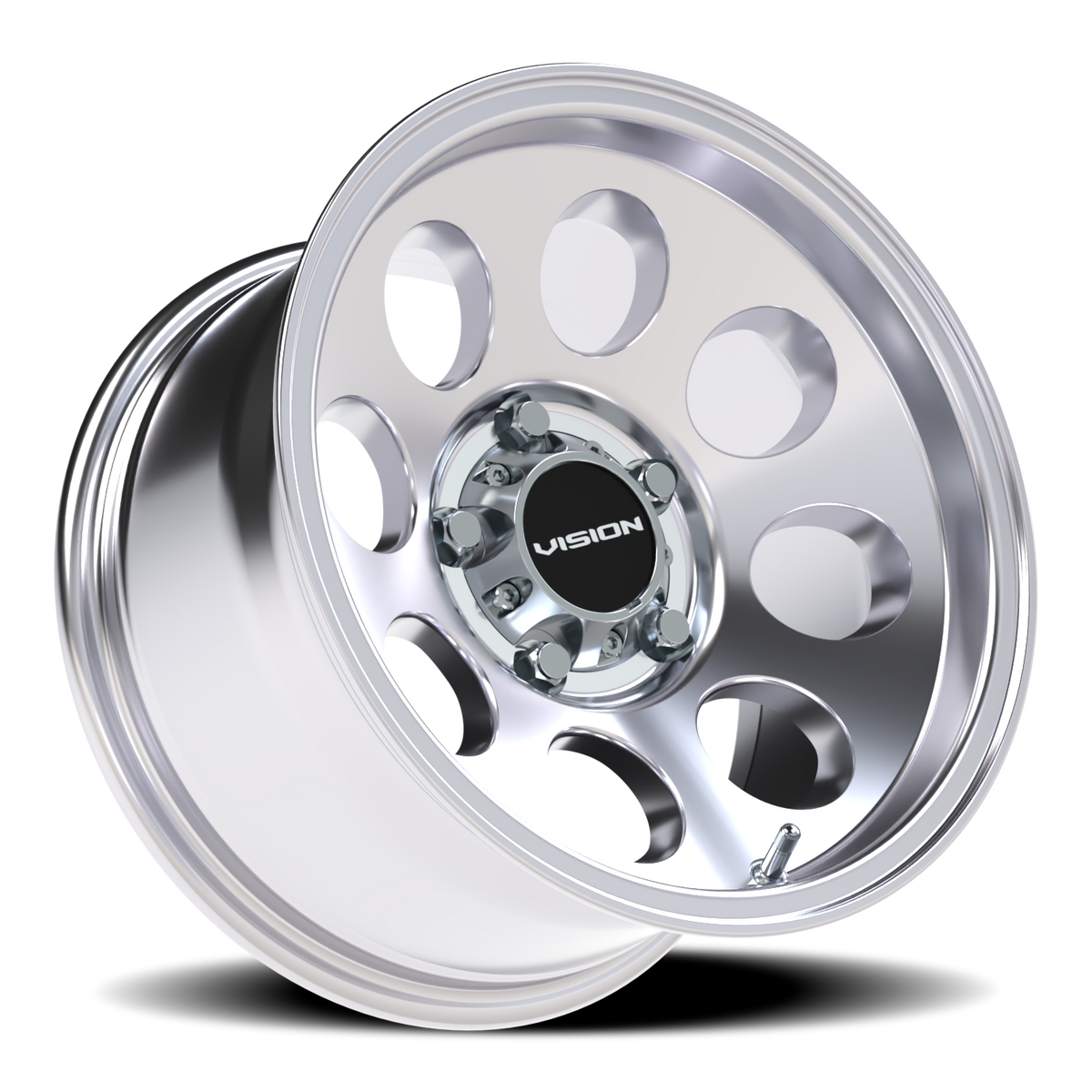 Vision Wheel 56 Polished 15x8 -19 5x127mm 83.1mm - Wheelwiz