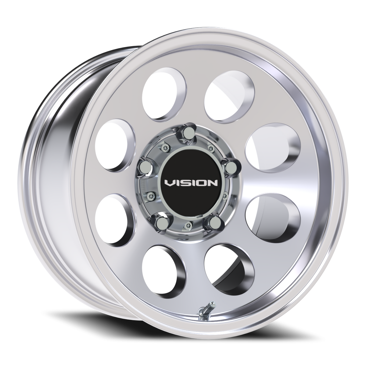 Vision Wheel 56 Polished 15x8 -19 5x139.7mm 110mm - Wheelwiz