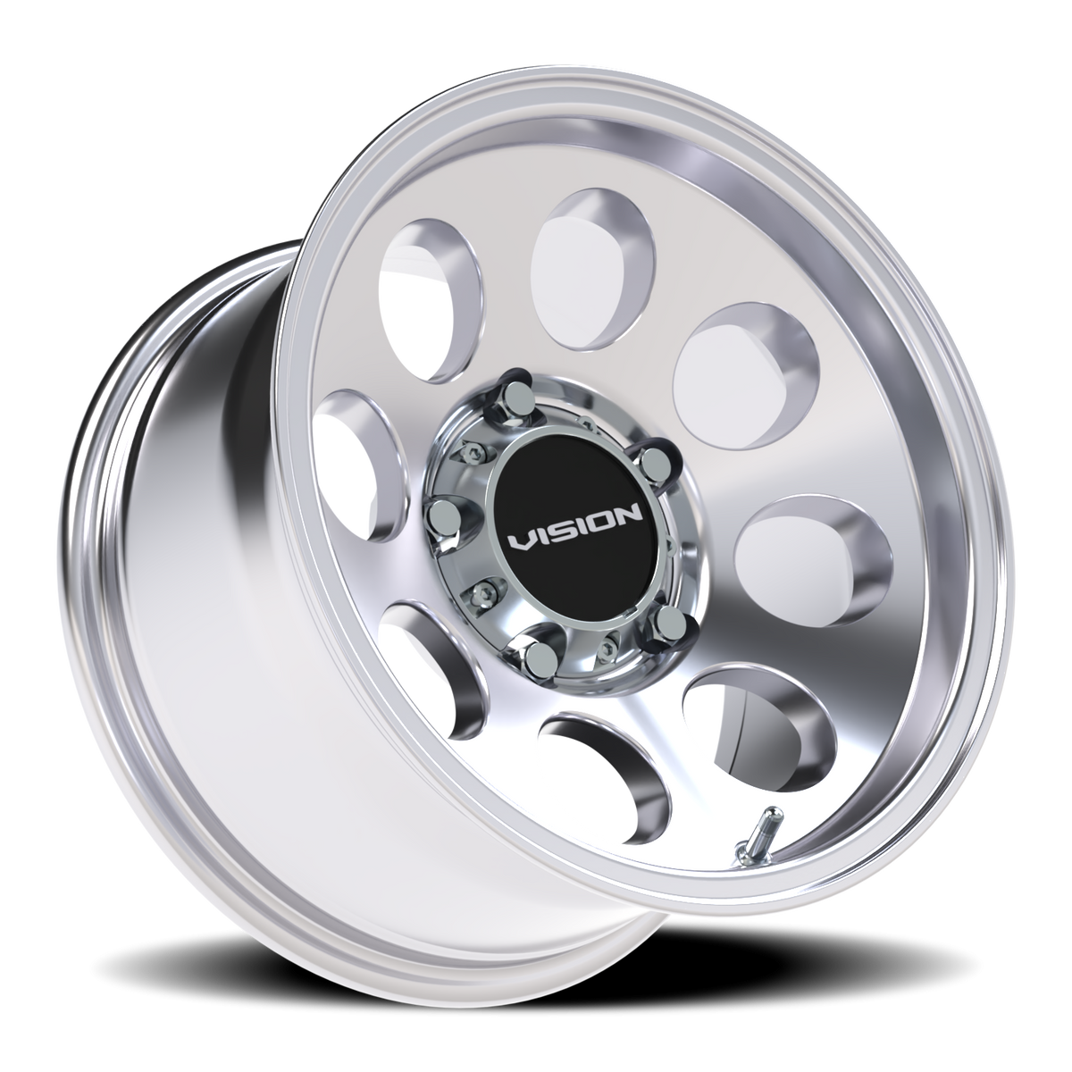 Vision Wheel 56 Polished 15x8 -19 5x139.7mm 110mm - Wheelwiz