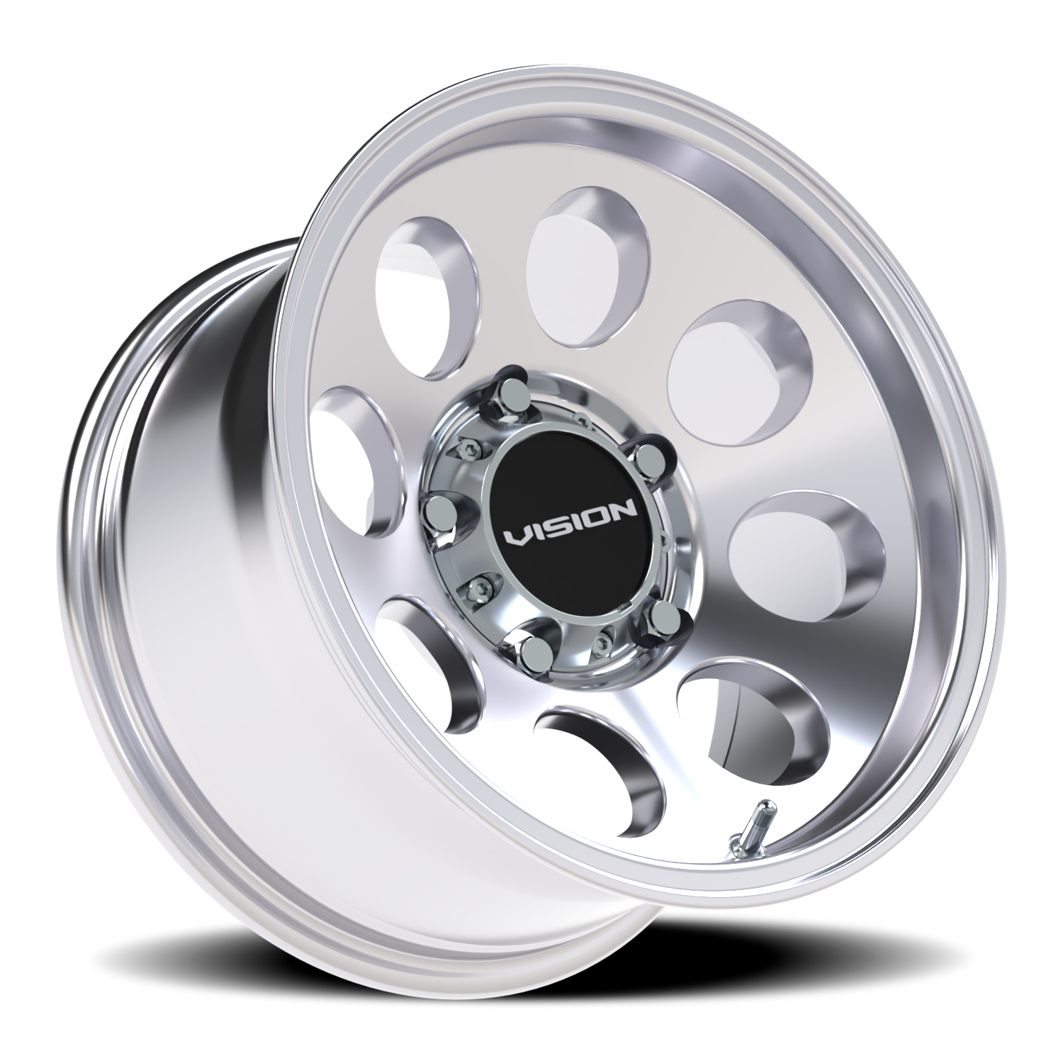 Vision Wheel 56 Polished 15x8 -19 5x139.7mm 110mm - Wheelwiz