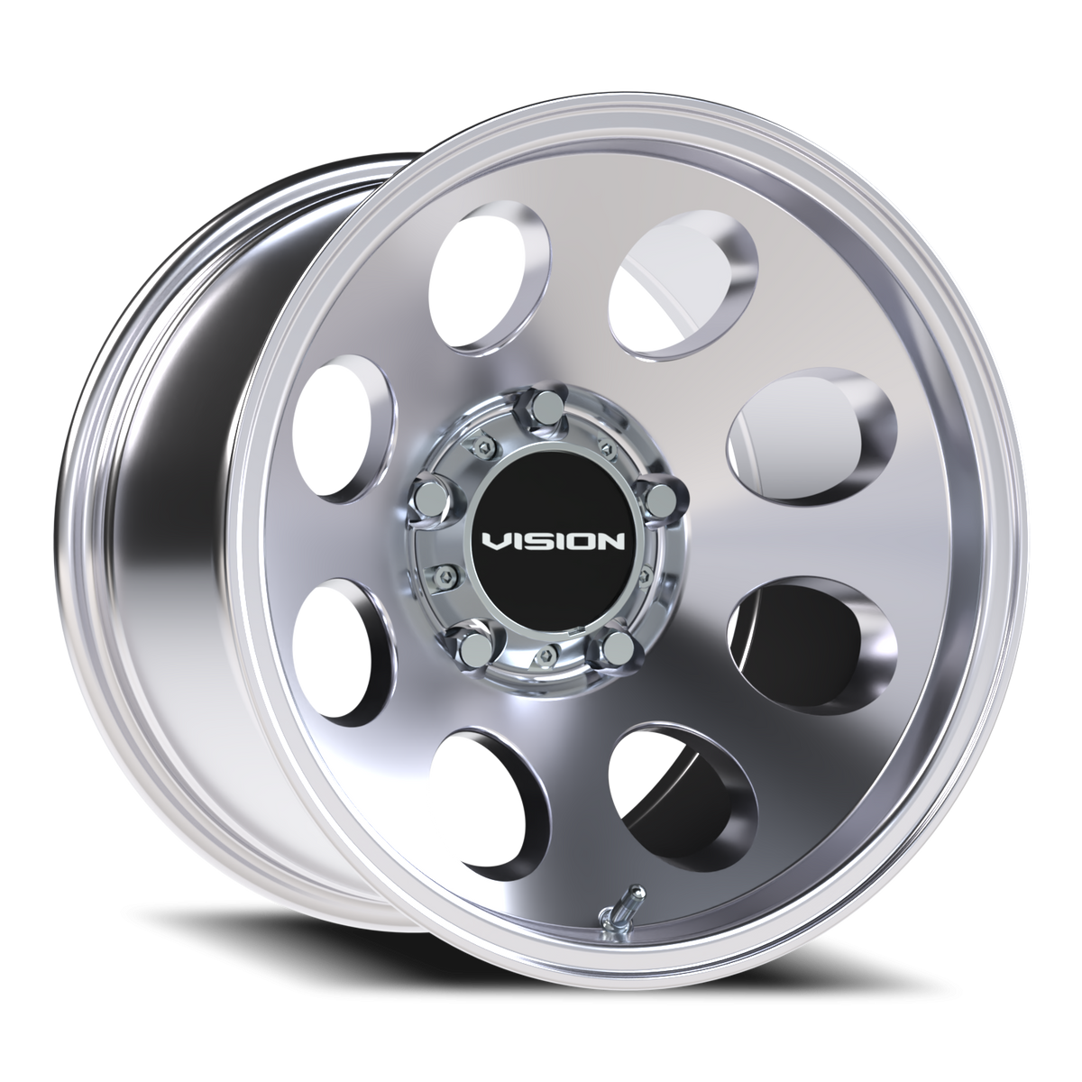 Vision Wheel 56 Polished 16x10 -25 5x139.7mm 110mm - Wheelwiz
